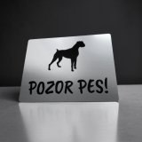 Schild Vorsicht Hund Boxer