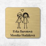 Türschild Frau und Frau