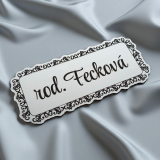Namensschild Ornament Frame