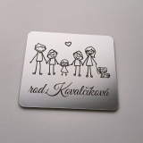 Türschild Familie