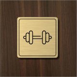 Piktogramm Fitnessraum Light Square