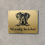Warnschild Vorsicht Hund Deutsche Dogge 2