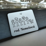 Türschild Familie