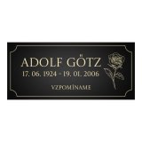Grabtafel Rose