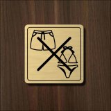 Betreten in Badebekleidung verboten