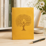 Personalisiertes Notizbuch ocker
