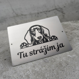 Warnschild Vorsicht Hund Dackel 2