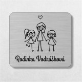 Türschild Mama und zwei Töchter