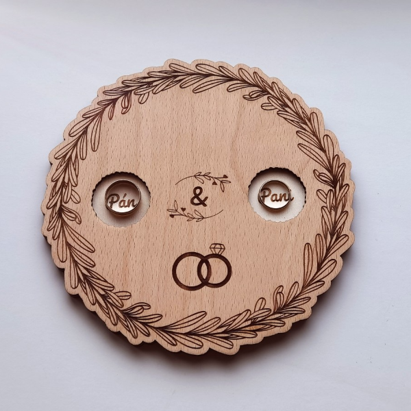 Lasergeschnittenes Ringtablett