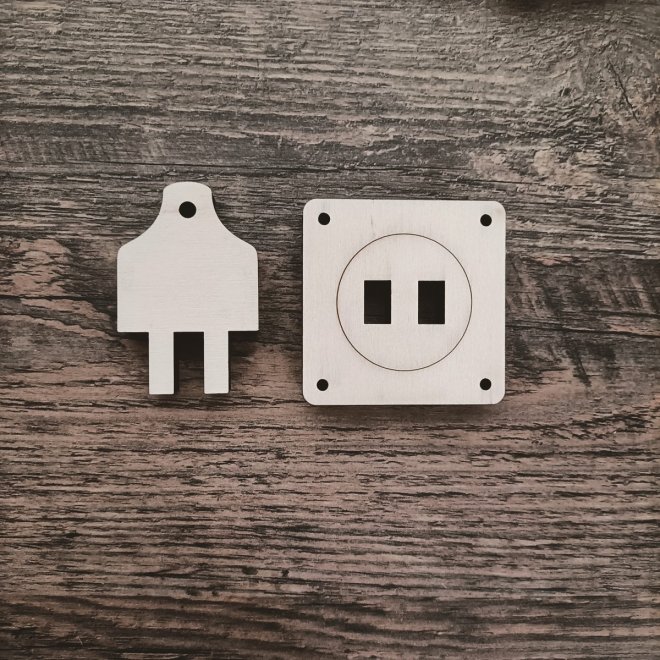 Steckdose mit Stecker