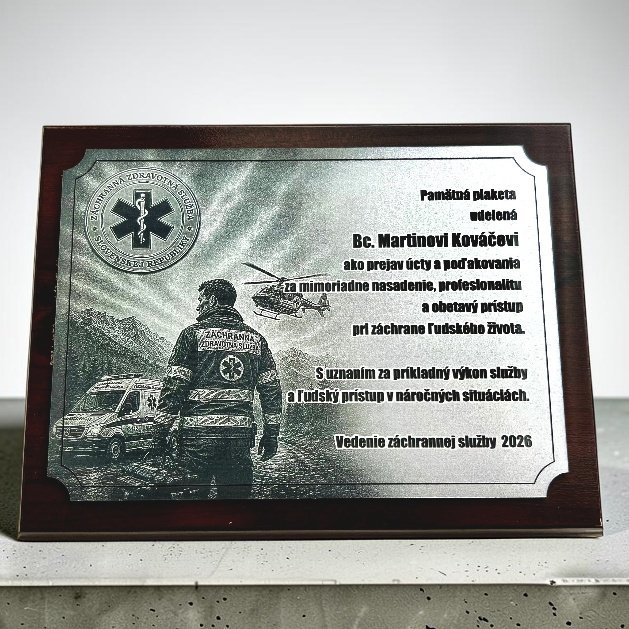 Plakette Rechteck - Rettungsdienst