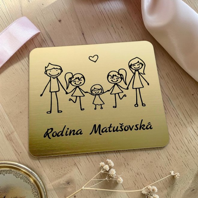 Türschild Familie