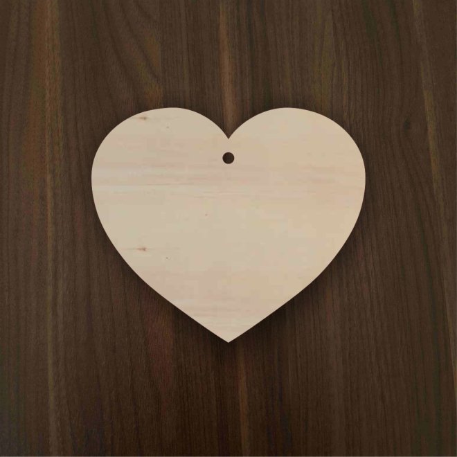 Holzherz mit Loch