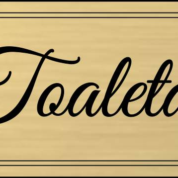 Schild Toilette Damen