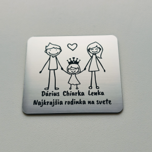 Türschild Eltern und Prinzessin