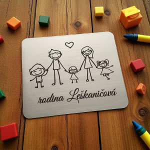 Türschild Familie