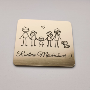 Türschild Familie