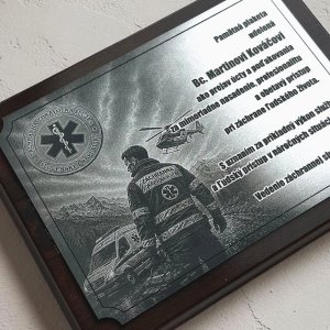 Plakette Rechteck - Rettungsdienst