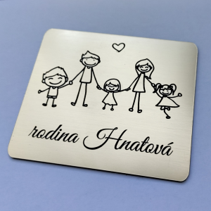 Türschild Familie