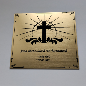 Grabtafel Kreuz