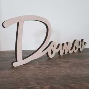 3D-Schriftzug Zuhause