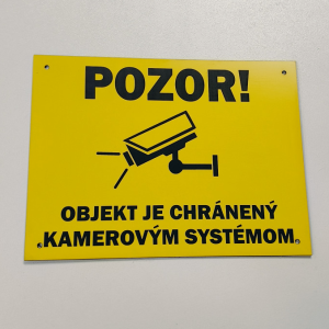Schild Achtung Kamerasystem 2