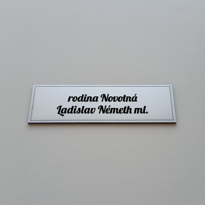 Türschild Double Basic