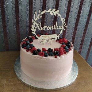 Tortenstecker mit Namen – Tauf-Cake-Topper mit Datum