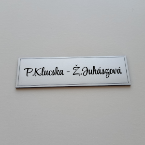 Türschild Double Basic