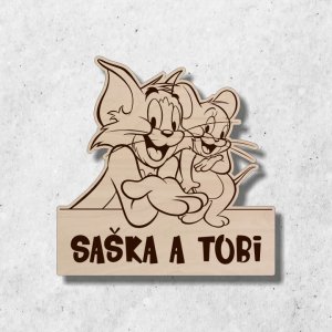 Kinder-Türschild Tom und Jerry