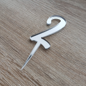 Tortenstecker mit Zahl – Silber