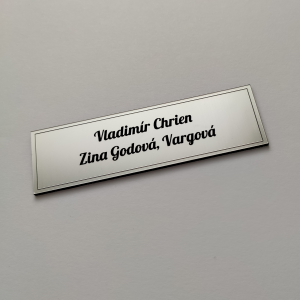 Türschild Double Basic