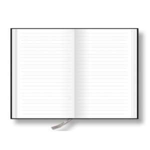 Personalisiertes Notizbuch grau