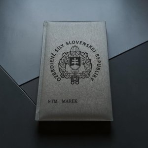 Personalisiertes Notizbuch silber