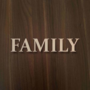 3D-Schriftzug FAMILY