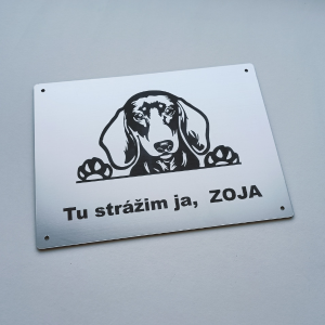 Warnschild Vorsicht Hund Dackel 2