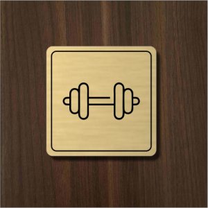 Piktogramm Fitnessraum Light Square