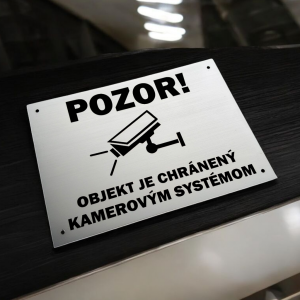 Schild Achtung Kamerasystem 2