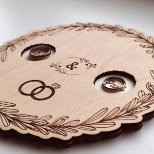 Lasergeschnittenes Ringtablett