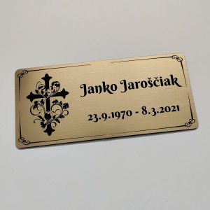 Grabtafel mit Ornament
