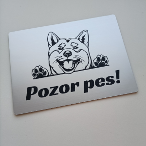 Warnschild Vorsicht Hund Akita Inu