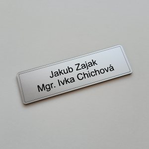 Türschild Double Basic Slim