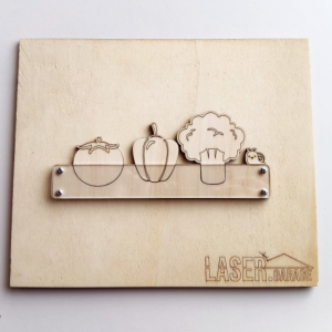 Steckspiel Plexiglas Gemuse 1