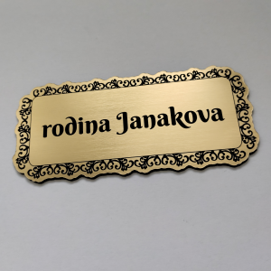 Namensschild Ornament Frame