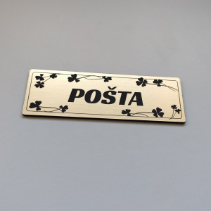 Türschild Lucky