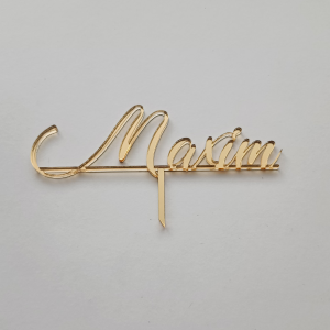 Tortenstecker mit Namen – personalisierter Cake Topper V1