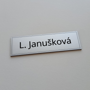 Türschild Double Basic