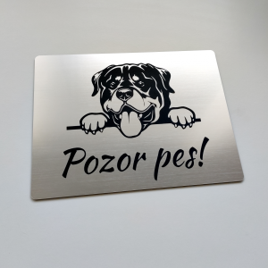 Schild Vorsicht Hund Rottweiler