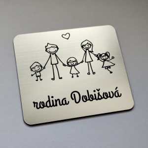 Türschild Familie